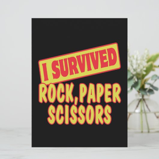 I SURVIVED ROCK PAPER SCISSORS (Standing Front)