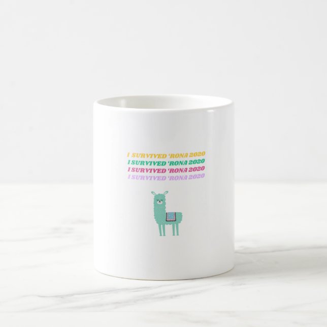 I survived 'Rona 2020 Llama Coffee Mug (Center)