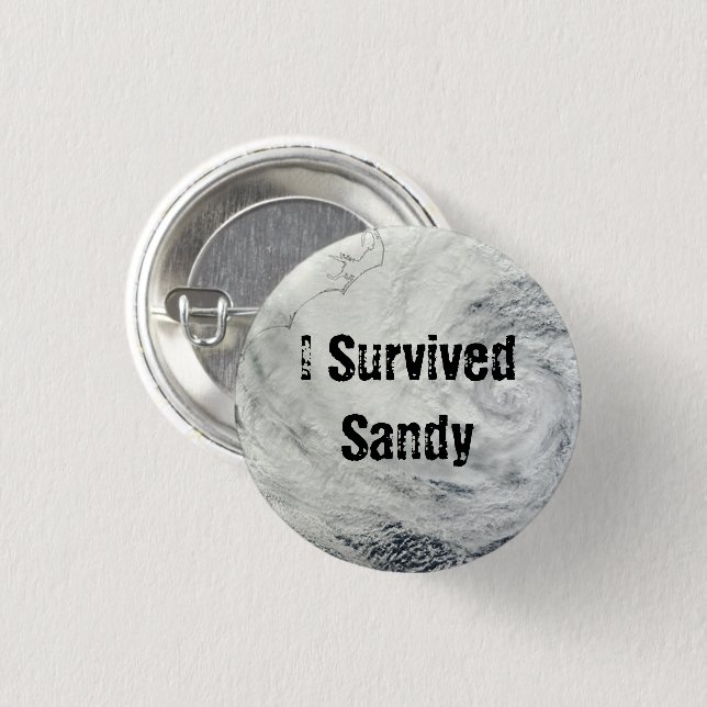 I Survived Sandy Button (Front & Back)