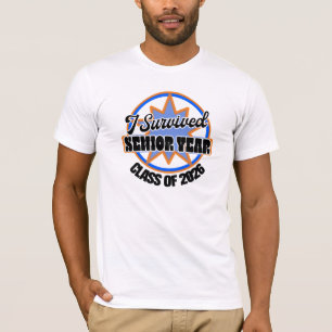 I Survived Senior year Class of 2026 graduation T-Shirt