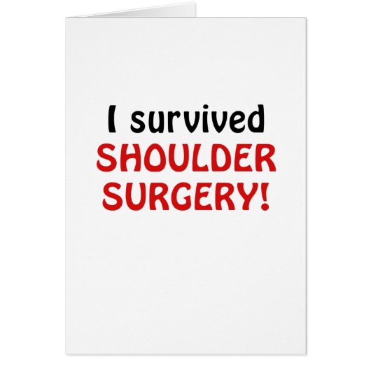I Survived Shoulder Surgery Cards (Front)
