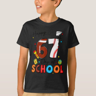 I Survived Sixty Seven Days Of School Funny Baseba T-Shirt