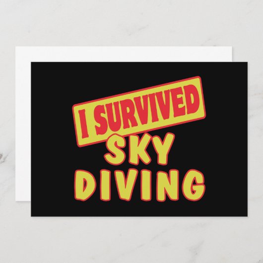 I SURVIVED SKYDIVING (Front/Back)