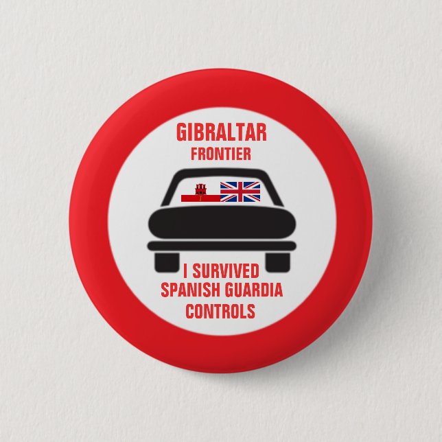 I Survived Spanish Guardia Controls Custom Button (Front)