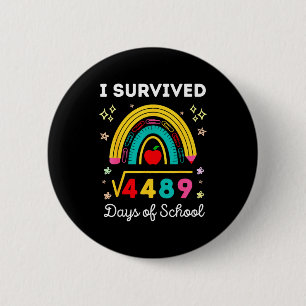 I Survived Square Root 4489 67 Days Of School Math Button