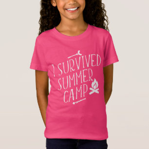 I Survived Summer Camp Girls First Camping Trip T-Shirt
