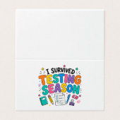 I Survived Testing Season School Humor (Outside Unfolded)