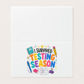 I Survived Testing Season School Humor (Outside Unfolded)