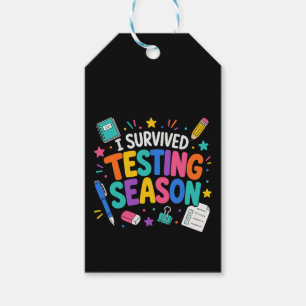I Survived Testing Season School Humor Gift Tags