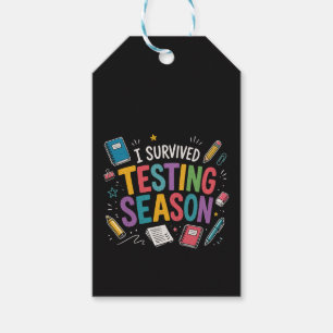 I Survived Testing Season School Humor Gift Tags