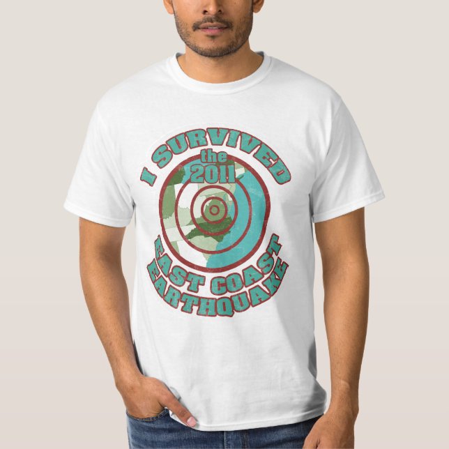 I Survived the 2011 East Coast Earthquake T-Shirt (Front)