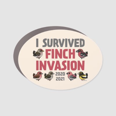I Survived the 2020-2021 Finch Invasion Car Magnet
