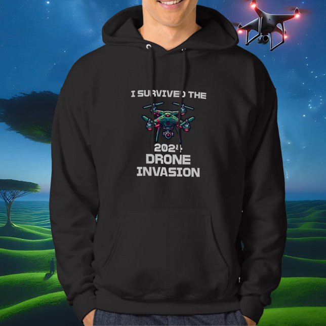 I Survived the 2024 Drone Invasion Hoodie (Creator Uploaded)