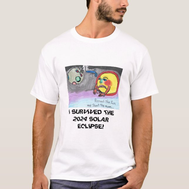I SURVIVED THE 2024 SOLAR ECLIPSE T-Shirt (Front)