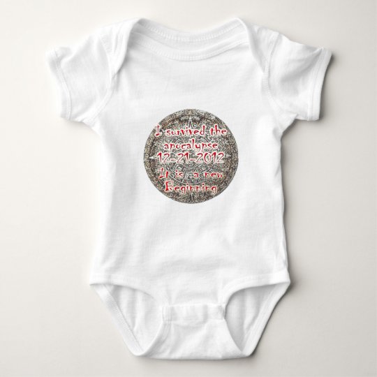 I survived the apocalypse 12-21-2012 baby bodysuit
