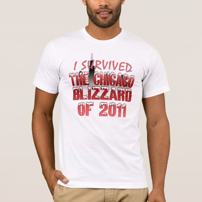 I Survived the Chicago Blizzard of 2011 T-Shirt (Front)