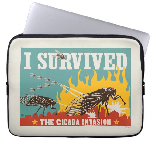 I Survived the Cicada Invasion Laptop Sleeve