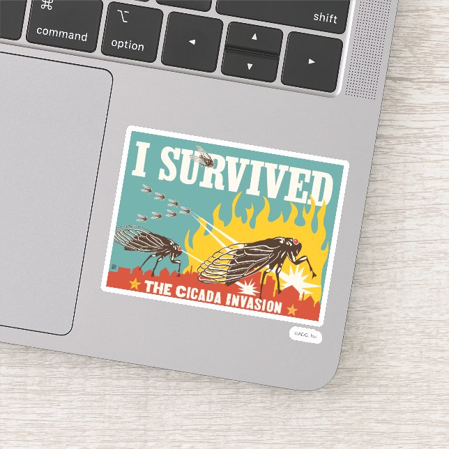 I Survived the Cicada Invasion Sticker (Detail)