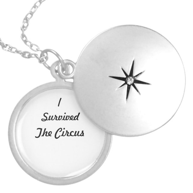 I survived The Circus Silver Plated Necklace (Front)