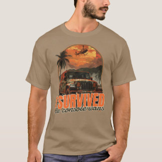 I Survived the Console Wars Adult Gamer T-Shirt