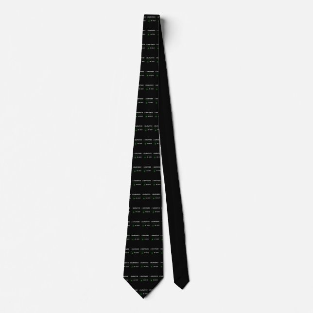 i Survived the Covid-19 Poster Neck Tie (Front)