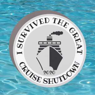 I survived the cruise shutdown cruise door magnet