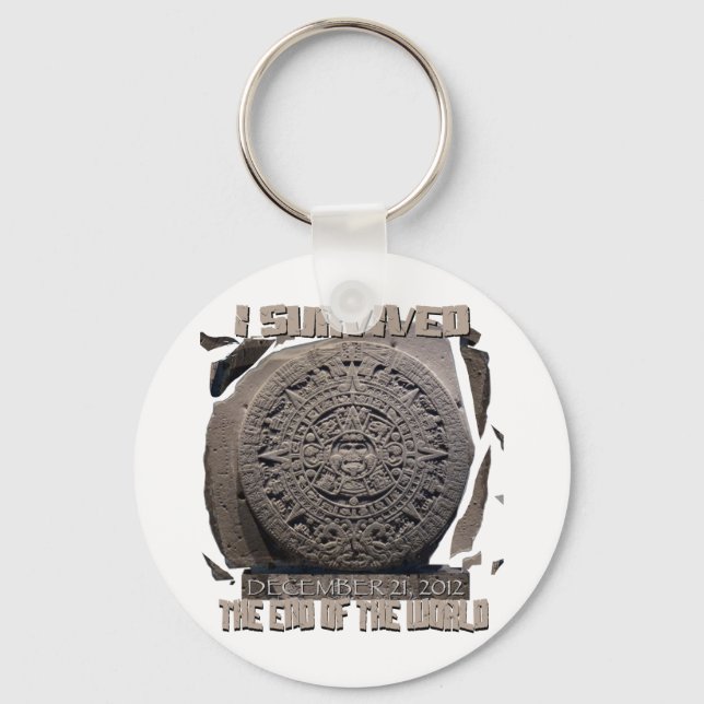 I SURVIVED THE END OF THE WORLD 2012 KEYCHAIN (Front)