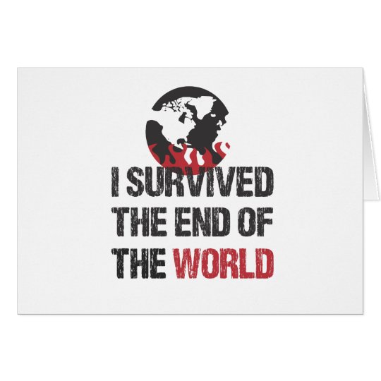 I Survived The End Of The World Card