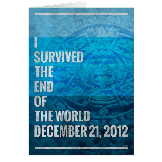 I Survived The End of The World Cards (Front)