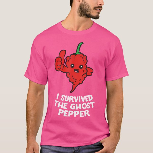 I Survived The Ghost Pepper T-Shirt (Front)