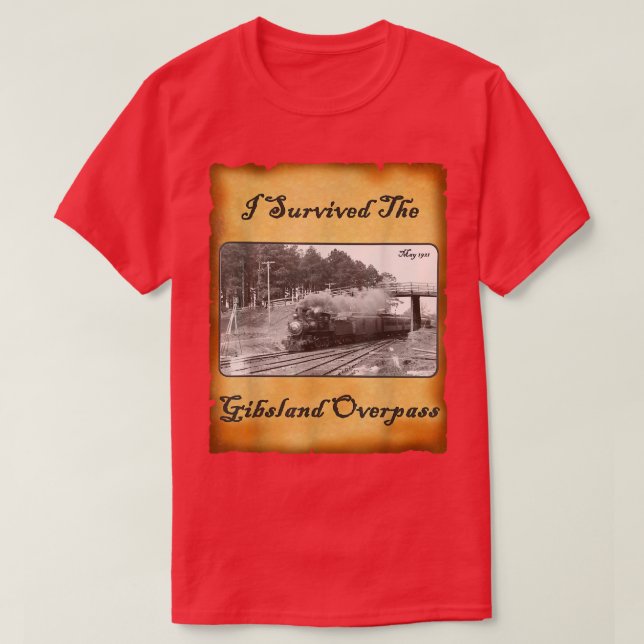 I Survived The Gibsland Overpass T-Shirt (Design Front)