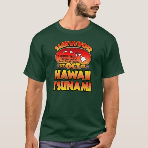 I Survived The Hawaii Tsunami 27 October 2012 T_Shirt