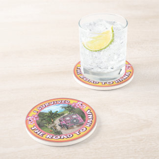I survived the Road to Hana Drink Coaster