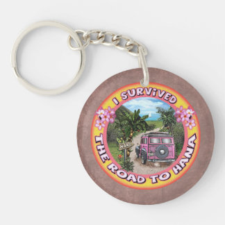 I survived the Road to Hana Keychain