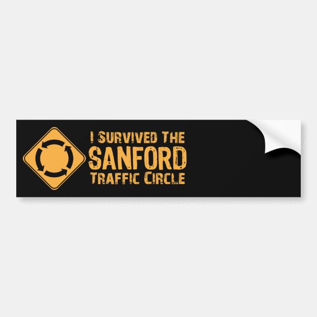 I Survived The Sanford Traffic Circle Bumper Sticker (Front)