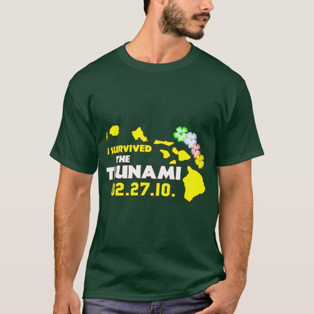 I Survived The Saturday Tsunami T-Shirt (Front)