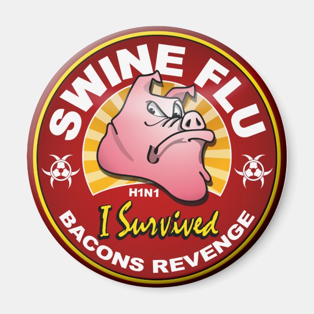 I Survived The Swine Flu Pandemic - H1N1 Virus Magnet (Front)