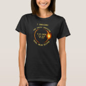 I Survived the Total Solar Eclipse 4/8/2024 USA T-Shirt (Front)