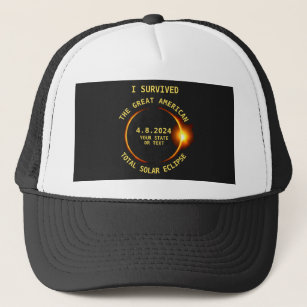 I Survived the Total Solar Eclipse 4.8.2024 USA Trucker Hat