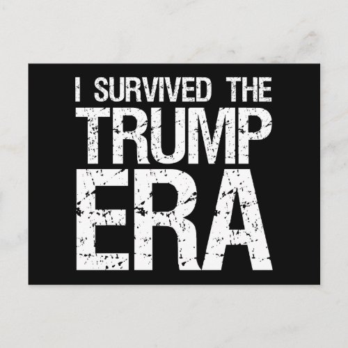 I Survived The Trump Era 2020 Election Anti_Trump Postcard