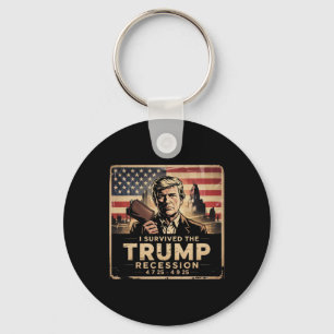 I Survived The Trump Recession Keychain