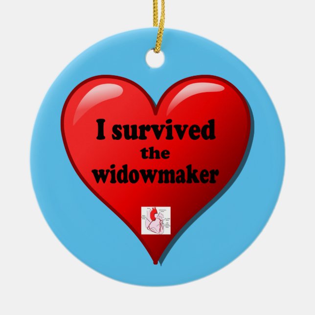I Survived the Widowmaker Ceramic Ornament (Front)