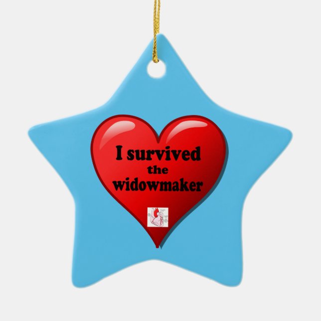 I Survived the Widowmaker Ceramic Ornament (Front)