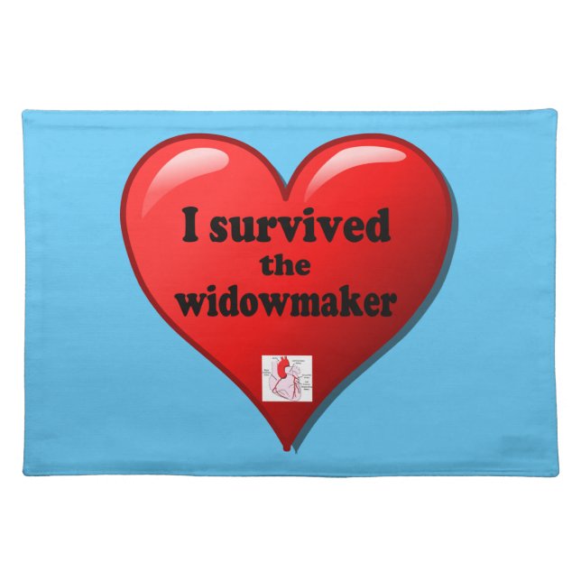 I Survived the Widowmaker Cloth Placemat (Front)