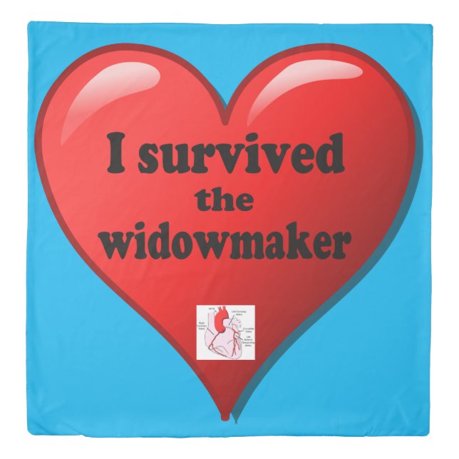 I Survived the Widowmaker Duvet Cover (Front)
