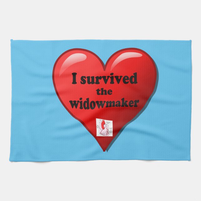 I Survived the Widowmaker Kitchen Towel (Horizontal)
