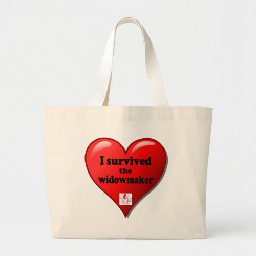 I Survived the Widowmaker Large Tote Bag