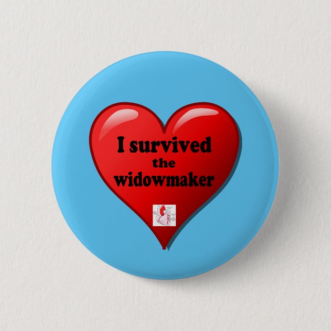 I Survived the Widowmaker Pinback Button (Front)