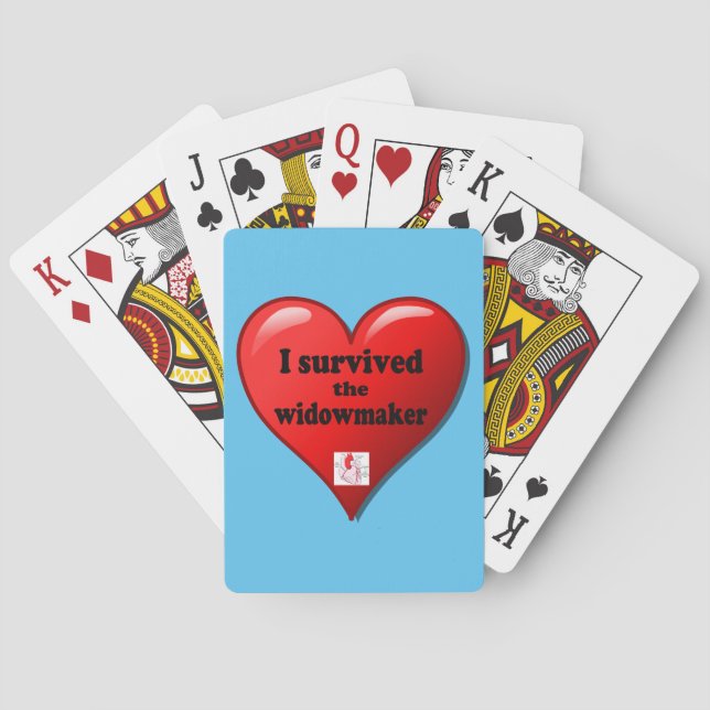 I Survived the Widowmaker Poker Cards (Back)