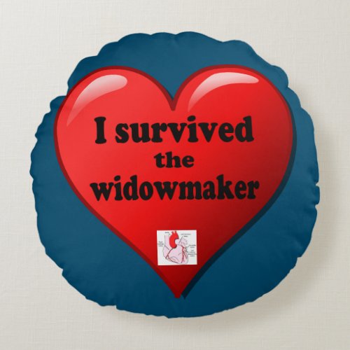 I Survived the Widowmaker Round Pillow